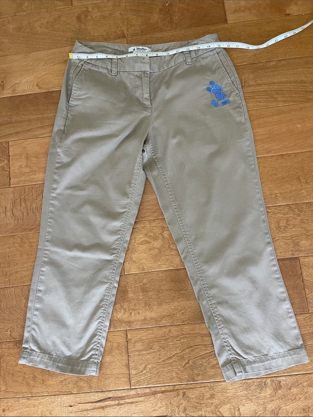 Disney Pants with Blue Embroidered Mickey